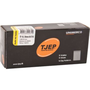 TJEP TF18 30mm stift , Rustfri 4A. Box 5.000 stk. TJ842031