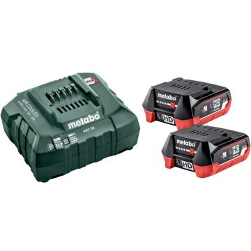 Metabo basis-sæt 12V 2 4,0 Ah batterier med oplader 685301000
