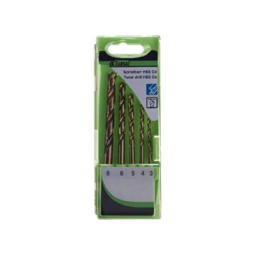 Luna Metalborsæt 3-8 mm HSS Cobolt 5 dele 232150102