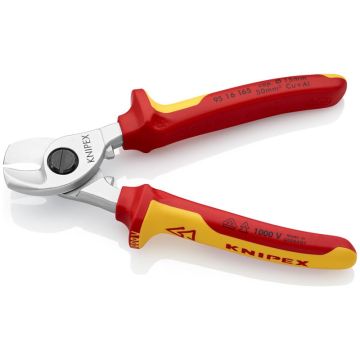 Knipex Kabelsaks forkromet,VDE-godkendt 165 mm KN-9516165SB