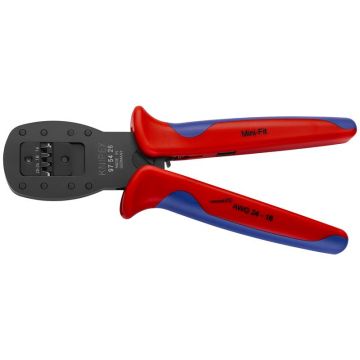 Knipex Crimptang til miniaturestik parallel-crimpning bruneret, med flerkomponent-håndtag 190 mm KN-975424