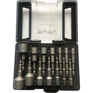 BATO Boltbitssæt 1/4" med magnettoppe 14 dele BA-1818