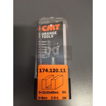 CMT Overfræsebor HM 12x20/60 K8 174.120.11