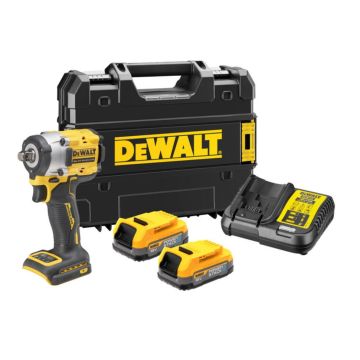 Dewalt 18V XR Slagnøgle 1/2" 2x batterier og lader DW-DCF921E2T-QW