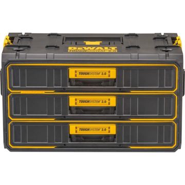 DeWalt® ToughSystem® 2.0 værktøjskasse med tre skuffer DW-DWST08330-1