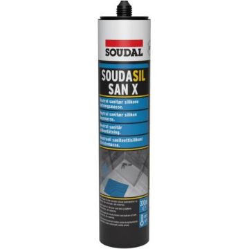 Soudal Silikone Fugemasse Soudasil San X 300ml Transparent SO-153616