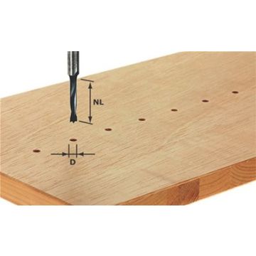 Festool Dyvelbor Ø 6mm, skaft 8 mm 491067