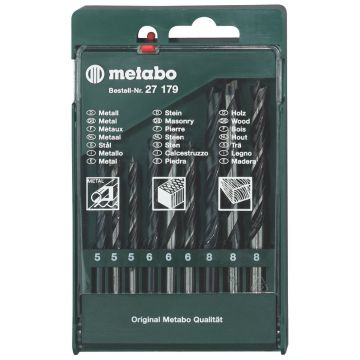 Metabo Borkassette 9 dele (til træ/sten/metal) 627179000