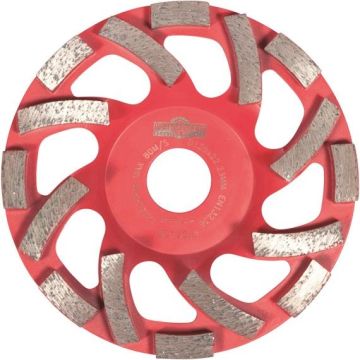 Slibekop DIA 130x22,2/25,4 P5 Rød OS12527