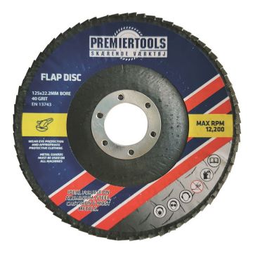 Flapskive 125x22,2mm K 40 PT PR125040