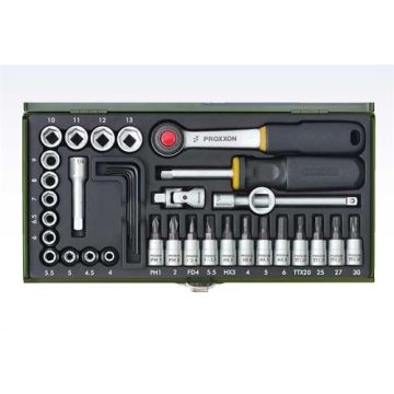 PROXXON topnøglesæt 1/4" 36 dele ROL-23080