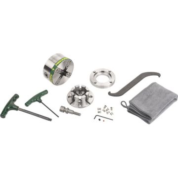 Victory trædrejepatron - M33 DT Body, Modular 50mm Jaw, Faceplate Ring & Woodscrew REC62007