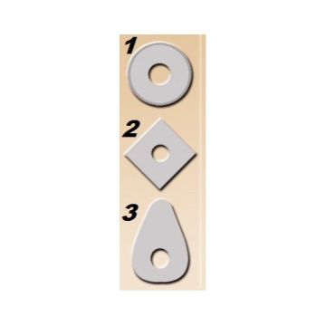 Stubai platter til drejejern med 3 platte -Nr. 1 Rund ST-703791