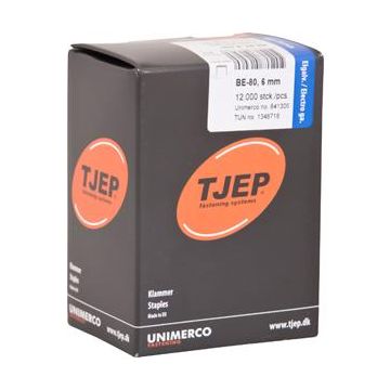 TJEP BE-80 6mm klammer , Elgalv. Box 12.000 TJ841306