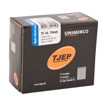 TJEP TF16 19mm Dykker, Elgalvaniseret. Box 5.000 stk. TJ842119