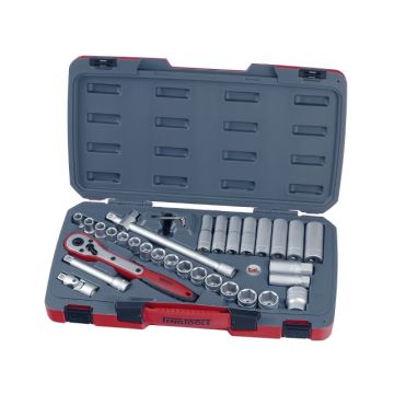 Teng Tools Topnøglesæt 1/2" T1234 med 34 dele 174570101