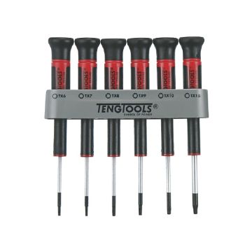 Teng Tools finmekaniker skruetrækker sæt Torx MDM706TX - 6 stk. 102150109
