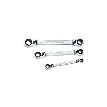 Teng Tools ringnøglesæt med skralde 6503RX med 3 dele 8-19mm 231411000