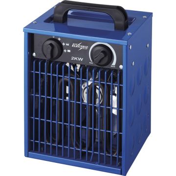 Blue Electric varmeblæser 2 kW 230V med termostat VB2