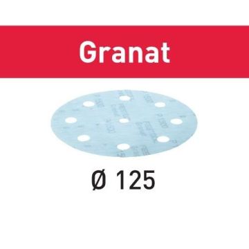 Festool StickFix-slibepapir Ø 125 mm Granat P800 497179