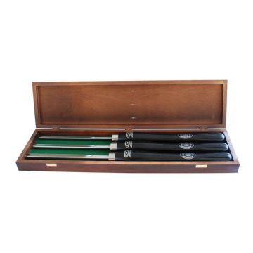Crown Tools Cryogenic Skrubstål drejejernsæt 3 dele - Fingernegl slebet DR-DC291FGNK