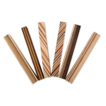 Drechselmeister Tværlimede træ til kuglepenne 125x15x15mm 6 Stk. DR-DWI-RLS4