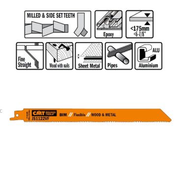 Bajonetklinge 225mm BIM Flex Easy JS1122VF-5