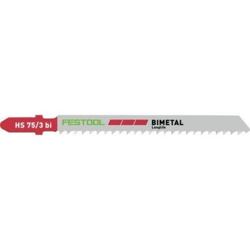 Festool Stiksavklinge HS 75/3 BI | Kunststof Solid Materials Savklinge | 5 stk 204336