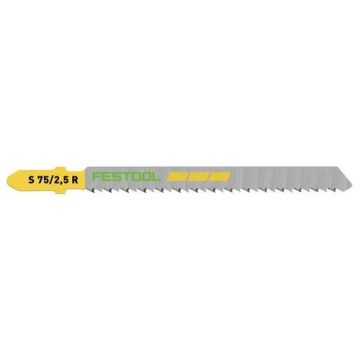 Festool Stiksavklinge S 75/2,5 R | Træ Fine Cut Savklinge | 5 stk 204259