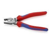 Knipex Kraft-kombinationstang sort atramenteret, med flerkomponent-håndtag 180 mm KN-0202180SB