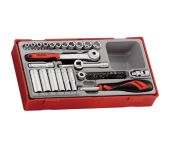 Teng Tools topnøglesæt 1/4" TT1435 med 35 dele 03490109