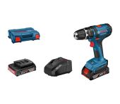 Bosch 18V Slagboremaskine GSB 18V-2-LI 2X2,0AH GAL 18V-20 L-CASE 06019D2303