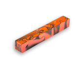 CraftProKits Firkantet Akrylblok - Toxic Orange & Sort AX101692