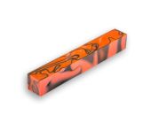CraftProKits Firkantet Akrylblok - Toxic Orange & Sort