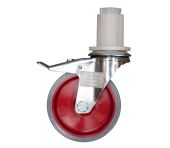 Jumbo Hjul 12,5 cm. m/bremse 200kg. STANDARD