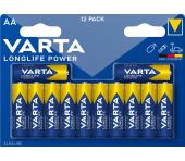 Varta Alkaliske batterier Longlife Power LR06 - AA 12 stk. 644700742