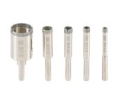 BATO BGS Diamant borsæt 6,3mm. 6-8-10-12-25mm. Glas, keramiske fliser, marmor osv. 5 dele BA-BBGS3917