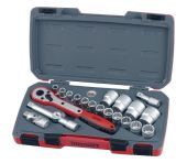 Teng Tools Topnøglesæt Med 1/2" firkantfatning T1221 167240209