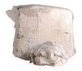 Hvide bomuld klude m. lidt farve, 10 KG 55HVBO