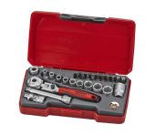 Teng Tools Topnøglesæt 1/4'' T1424S med 24 dele 186901005