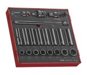 Teng Tools Krafttopnøglesæt TED9121 med 21 dele 1/2" 238300107