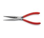 Knipex Fladrundtang med skær (Storkenæbstang) sort atramenteret, betrukket med kunststof 200 mm KN-2611200SB