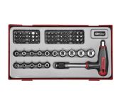 Teng Tools bitsskruetrækkersæt T-greb TTTHQ62 med 62 dele 269940102