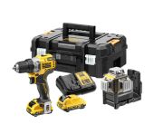 DEWALT 12V sæt med Boremaskine, laser, lader og batteri DW-DCK212D2T-QW