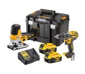 DEWALT 18V DCD791 & DCS3352 x 5Ah batteri DW-DCK298P2T-QW