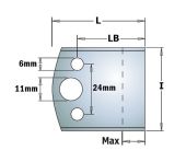 CMT Blanketjern sæt 40mm 690.193