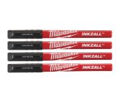 Milwaukee Pen Inkzall Fine, Sort 4P 48223164
