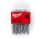 Milwaukee Bits PZ1 x 25mm 25P 4932399589