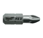 Milwaukee Bits PZ2 x 25mm 25P 4932399590