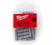 Milwaukee Bits TX30 x 25mm 25P 4932399599